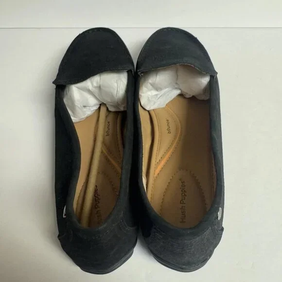 Hush Puppies Womens Ozzie Flat Black Size 11W - Picture 4 of 6